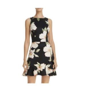 Bloomingdales Aqua Brand Floral Cocktail Dress Size Medium